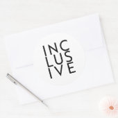 Trans inclusief ronde sticker (Envelop)