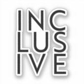 Trans inclusief sticker (Voorkant)