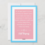 Trans-inclusieve kerstboom kerstkaart (Achterkant)