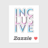 Trans inclusieve kleuren sticker (Vel)