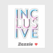 Trans inclusieve kleuren sticker (Vel)