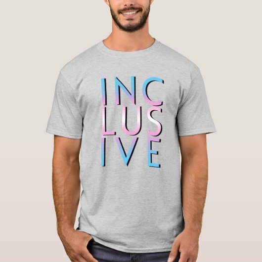 Trans inclusieve kleuren t-shirt (Voorkant)