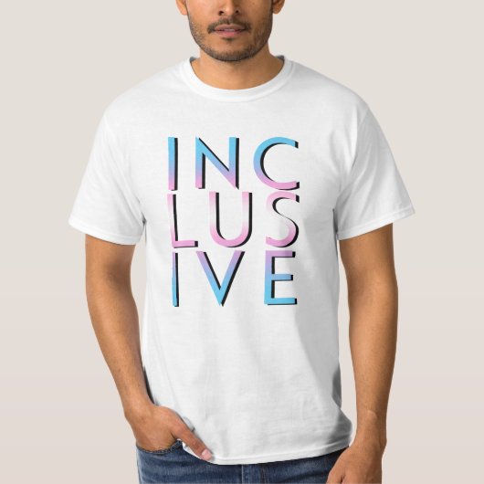 Trans inclusieve kleuren t-shirt (Voorkant)