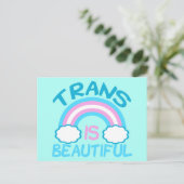 Trans is mooi briefkaart (Staand voorkant)