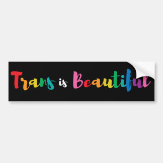 Trans is mooi bumpersticker