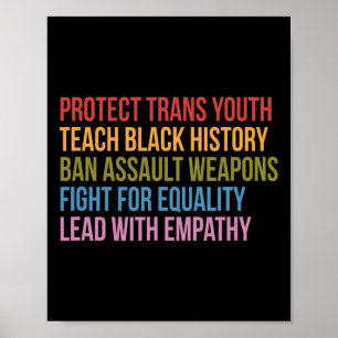 Trans Jeugd Leren Zwarte Geschiedenis Ban Aanvalsw Poster