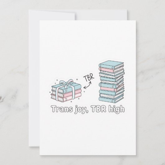 Trans Joy, TBR High – LGBTQ Reading Pride  Kaart (Voorkant)