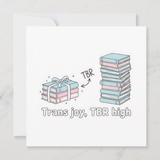 Trans Joy, TBR High – LGBTQ Reading Pride  Kaart (Voorkant)