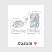 Trans Joy, TBR High – LGBTQ Reading Pride Sticker (Vel)