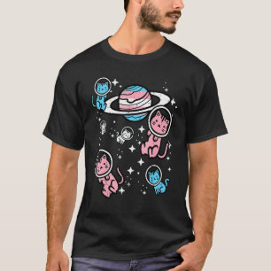 Trans Kat In Ruimte Transgender Transseksueel Trot T-shirt