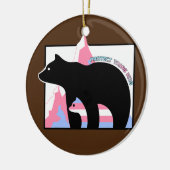 Trans-Kinder mama Beer Transgender beschermen Keramisch Ornament (Links)