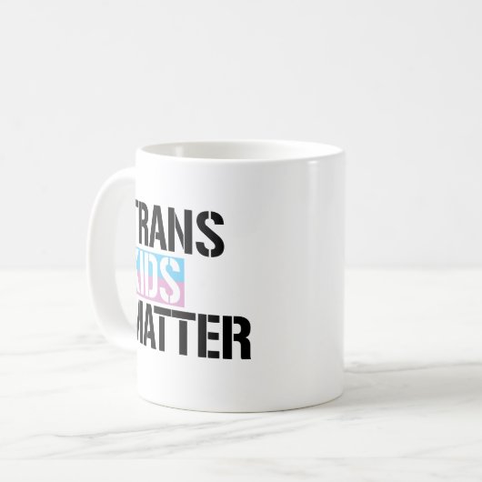 Trans-Kinder materie Koffiemok (Voorkant links)