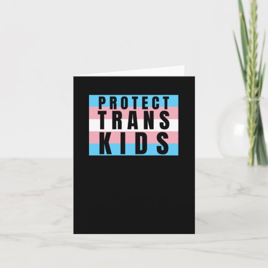 Trans-Kinder Transgender Pride Sticker Kaart (Voorkant)