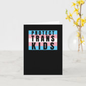 Trans-Kinder Transgender Pride Sticker Kaart (Gele Bloem)