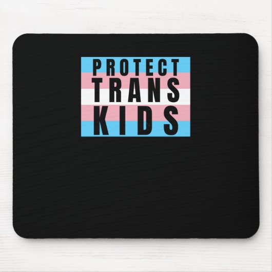 Trans-Kinder Transgender Pride Sticker Muismat (Voorkant)