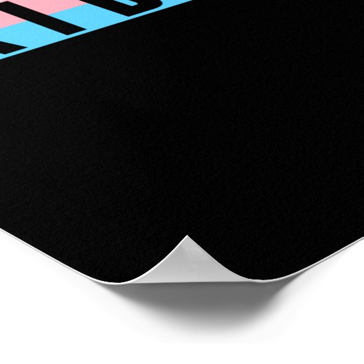 Trans-Kinder Transgender Pride Sticker Poster (Hoek)