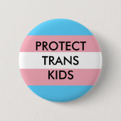 Trans-Kinder transgenderrechten beschermen Ronde Button 5,7 Cm (Voorkant)
