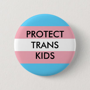 Trans-Kinder transgenderrechten beschermen Ronde Button 5,7 Cm