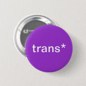 trans*-knop ronde button 5,7 cm (Voorkant /achterkant)