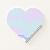 trans kunst ontwerp op hartvormige notitieboek (Achterkant)