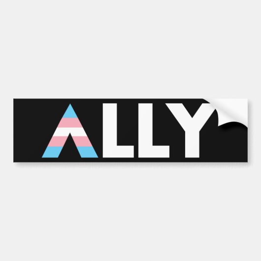 Trans-LGBTQ transgender LGBT Bumpersticker (Voorkant)