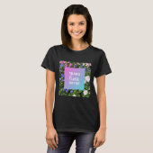 Trans Lives Floral Typography T-shirt (Voorkant volledig)