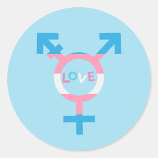 Trans Love Symbol Sticker