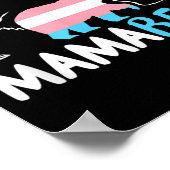 Trans Mama Bear Proud Mom Rainbow Transgender Poster (Hoek)