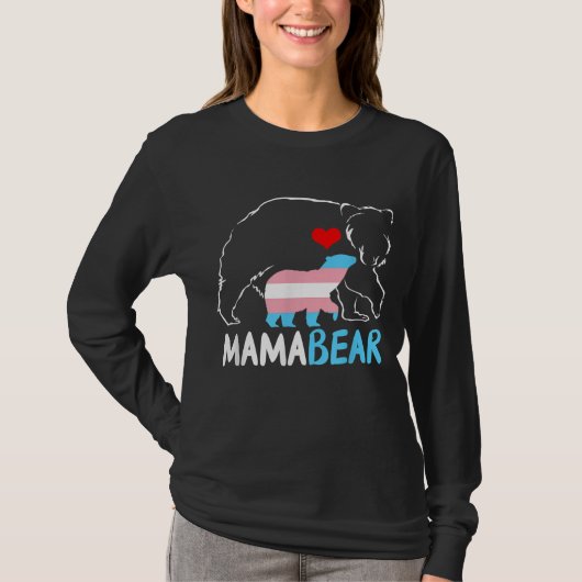 Trans Mama Beer Proud Mam Rainbow Transgender Moth T-shirt (Voorkant)