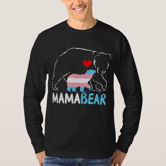Trans Mama Beer Proud Mam Rainbow Transgender Moth T-shirt (Voorkant)