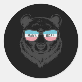 Trans Mama Beer Trots Transgender Ally Moeder Tran Ronde Sticker