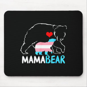 Trans mama beer trotse moeder regenboog transgende muismat
