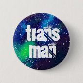 Trans Man  melkwegidentiteit Ronde Button 5,7 Cm (Voorkant)