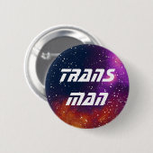 Trans Man  melkwegidentiteit Ronde Button 5,7 Cm (Voorkant /achterkant)