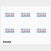 Trans Mens Ronde Sticker (Vel)