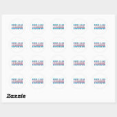 Trans Mens Ronde Sticker (Vel)
