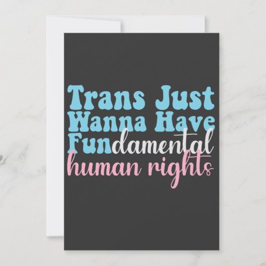 Trans Mens Willen Fundamentele Mensenrechten Hebbe Aankondiging (Voorkant)