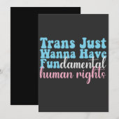 Trans Mens Willen Fundamentele Mensenrechten Hebbe Aankondiging (Voorkant / Achterkant)