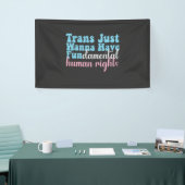 Trans Mens Willen Gewoon Fundamentele Mensenrechte Spandoek (Beurs)