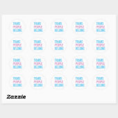 Trans mensen horen erbij ronde sticker (Vel)