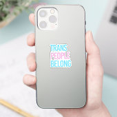 Trans mensen horen erbij sticker (Telefoon)