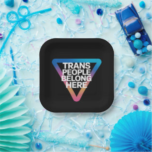 Trans Mensen Thuishoren Pride Gay Rechten Respect Papieren Bordje