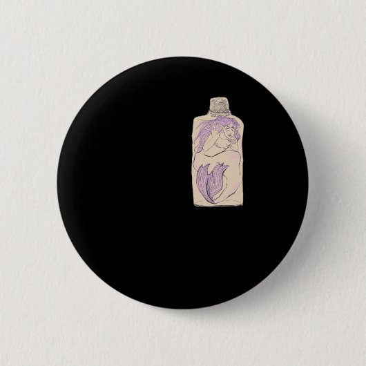 Trans Merman LGBT Ronde Button 5,7 Cm (Voorkant)