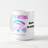 Trans-mitterende Zichtbaarheid Moderne Storing Tra Koffiemok (Voorkant links)
