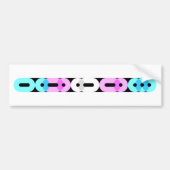 Trans morsecode balk licht bumpersticker (Voorkant)