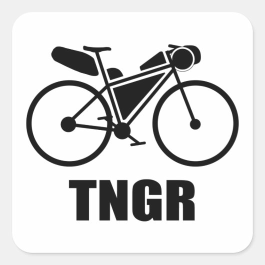 Trans North Georgia Race Bikepacking Vierkante Sticker (Voorkant)