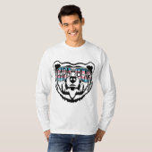 Trans Papa Bear Proud Dad Ally Transgender Rainbow T-shirt (Voorkant volledig)