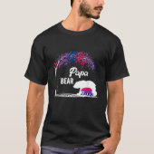 Trans Papa Beer Vrij Pap Hugs Rainbow Transgender T-shirt (Voorkant)