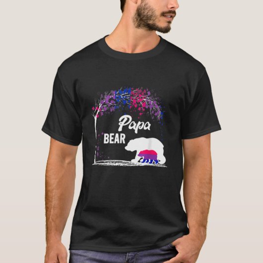 Trans Papa Beer Vrij Pap Hugs Rainbow Transgender T-shirt (Voorkant)