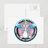 Trans-Parent Cat Fighter Briefkaart (Voorkant / Achterkant)
